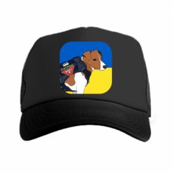 Кепка-тракер Патрон на фоне флага - PrintSalon