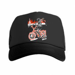 Кепка-тракер Смерть с косой в винке! Горящий кремль