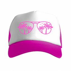 Кепка-тракер Sunglasses And Palm Trees - PrintSalon