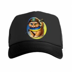 Кепка-тракер Военный котик - PrintSalon