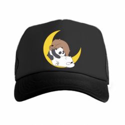 Кепка-тракер We bare bears sleep - PrintSalon