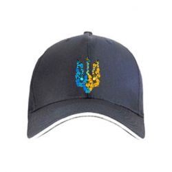 Кепка Тризуб квіти Україна - PrintSalon