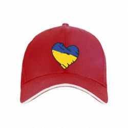 Кепка Украина сердце с царапинами