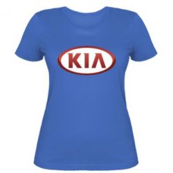 Женская футболка KIA 3D Logo - PrintSalon