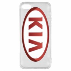 Чехол для iPhone5/5S/SE KIA 3D Logo - PrintSalon