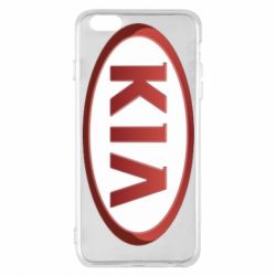 Чехол для iPhone 6 Plus/6S Plus KIA 3D Logo - PrintSalon