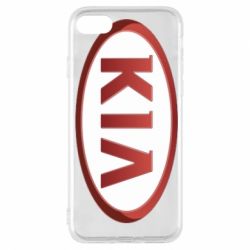 Чехол для iPhone 7 KIA 3D Logo - PrintSalon