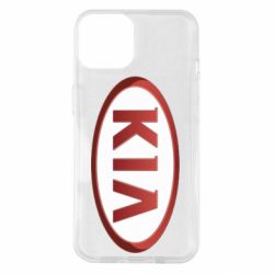 Чехол для iPhone 14 KIA 3D Logo - PrintSalon