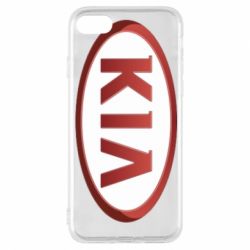 Чехол для iPhone 8 KIA 3D Logo - PrintSalon