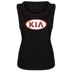 Женская майка KIA 3D Logo - PrintSalon