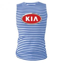 Майка-тельняшка KIA Logo 3D - PrintSalon