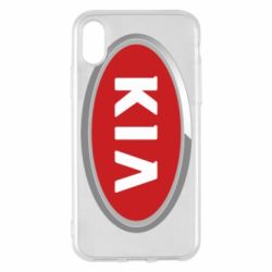 Чехол для iPhone X/Xs KIA Logo 3D - PrintSalon