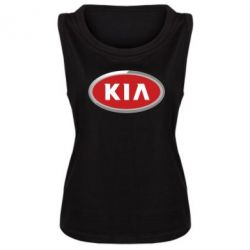 Женская майка KIA Logo 3D - PrintSalon