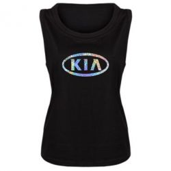 Женская майка KIA logo Голограмма - PrintSalon