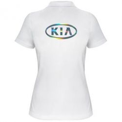 Женское поло KIA logo Голограмма - PrintSalon