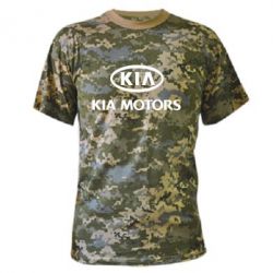 Камуфляжная футболка Kia Logo - PrintSalon