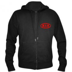 Мужское худи на молнии KIA Small-PrintSalon Мужское худи на молнии KIA Small