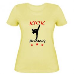 Жіноча футболка Kickboxing Fight - PrintSalon