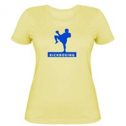 Жіноча футболка Kickboxing Fighter - PrintSalon