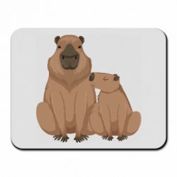Коврик для мыши Две капибары - PrintSalon