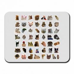 Коврик для мыши Коты мем. - PrintSalon