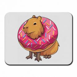 Коврик для мыши Пончик с капибарой - PrintSalon