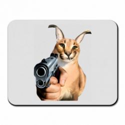 Коврик для мыши Шлепа с пистолетом - PrintSalon