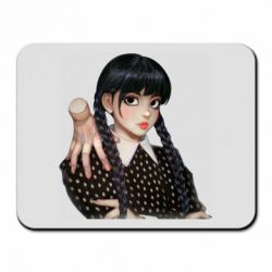 Коврик для мыши Венсдей и Вещь - PrintSalon