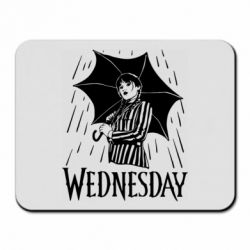 Килимок для миші Венздей Вдамс и зонт - PrintSalon
