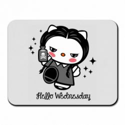 Коврик для мыши Wednesday Hello Kitty - PrintSalon