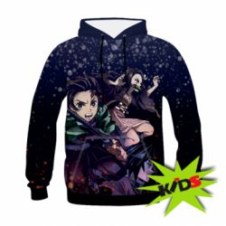 Дитяче 3D худі Kimetsu no yaiba characters - PrintSalon