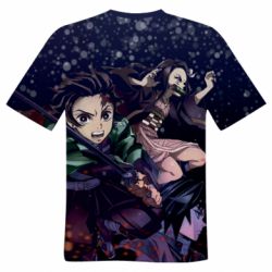 Чоловіча футболка 3D Kimetsu no yaiba characters
