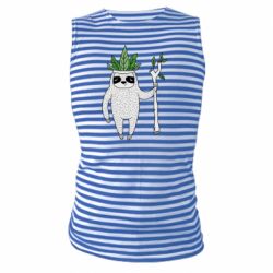 Майка-тельняшка King sloths - PrintSalon