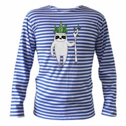 Тельняшка с длинным рукавом King sloths - PrintSalon