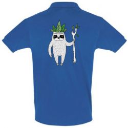 Мужское поло King sloths - PrintSalon