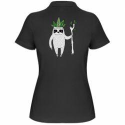 Женское поло King sloths - PrintSalon