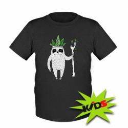 Детская футболка King sloths - PrintSalon