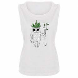 Женская майка King sloths - PrintSalon