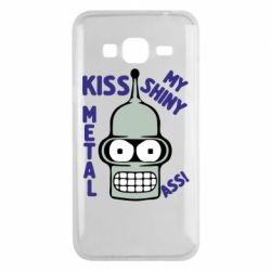 Чехол для Samsung J3 2016 Kiss metal-PrintSalon Чехол для Samsung J3 2016 Kiss metal