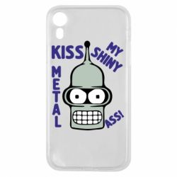Чехол для iPhone XR Kiss metal - PrintSalon