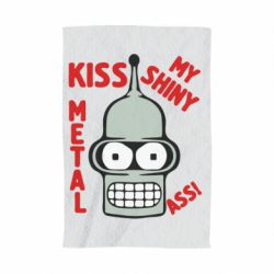 Полотенце с принтом Kiss metal - PrintSalon