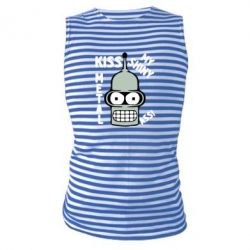 Майка-тельняшка Kiss metal - PrintSalon