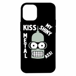 Чехол для iPhone 12 mini Kiss metal - PrintSalon
