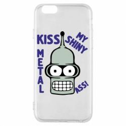 Чехол для iPhone 6/6S Kiss metal - PrintSalon