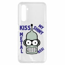 Чехол для Realme 6 Pro Kiss metal - PrintSalon