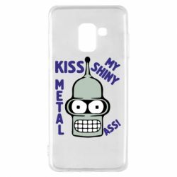 Чехол для Samsung A8 2018 Kiss metal