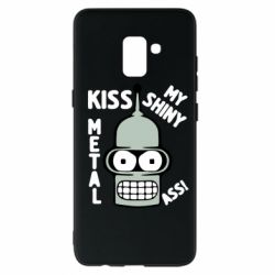 Чехол для Samsung A8+ 2018 Kiss metal - PrintSalon