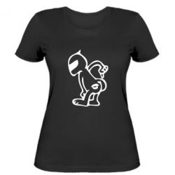 Женская футболка Kiss my racer`s ass - PrintSalon