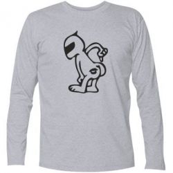 Футболка с длинным рукавом Kiss my racer`s ass - PrintSalon