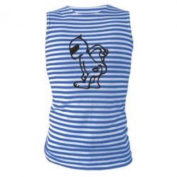 Майка-тельняшка Kiss my racer`s ass - PrintSalon